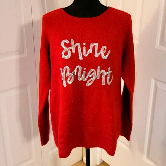 Apt. 9 Sweaters - ☆ Apt. 9 ☆ NWT Shine Bright Holiday Sweater Large